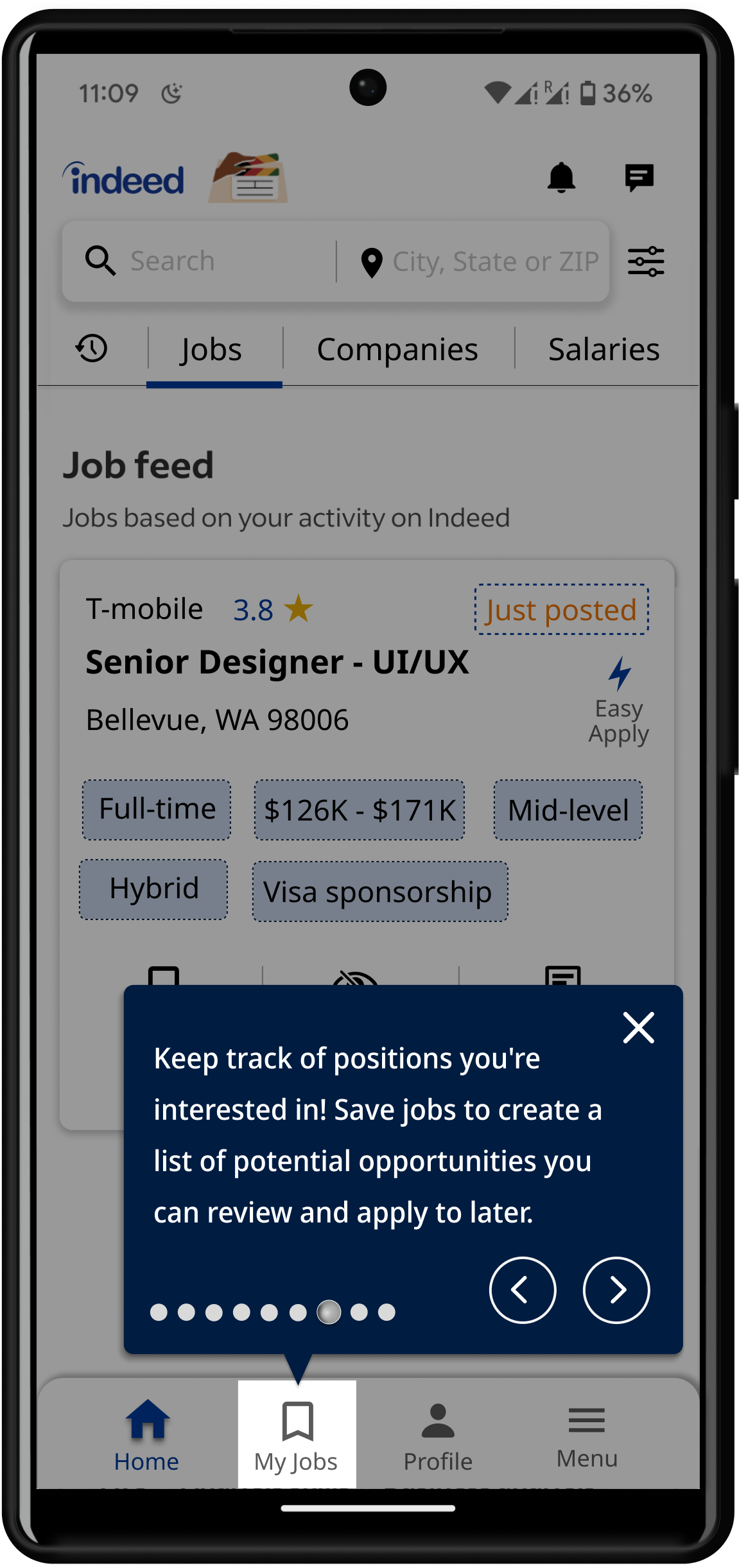 Saved Jobs